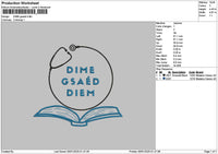 Dimecircle Embroidery File 6 sizes