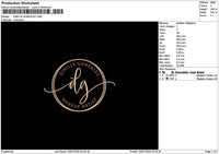 Dinillecircle Embroidery File 6 sizes