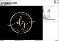 Dinillecircle Embroidery File 6 sizes