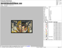 Dio Brando Embroidery File 4 size