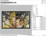 Dio Brando Embroidery File 4 size