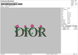 D Flowers V3 Embroidery File 7 sizes