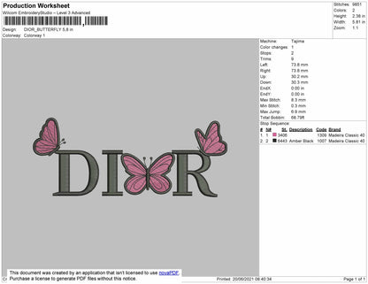 Dior Butterfly v2