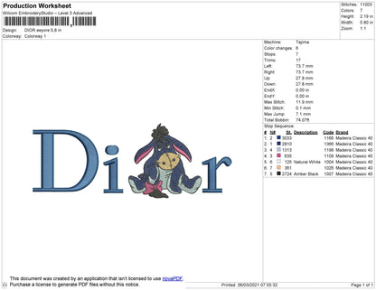 Dior Eeyore