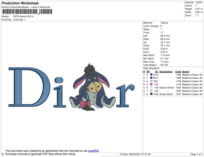 Dior Eeyore