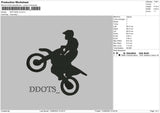 Dirt Bike V2 Embroidery File 4 sizes