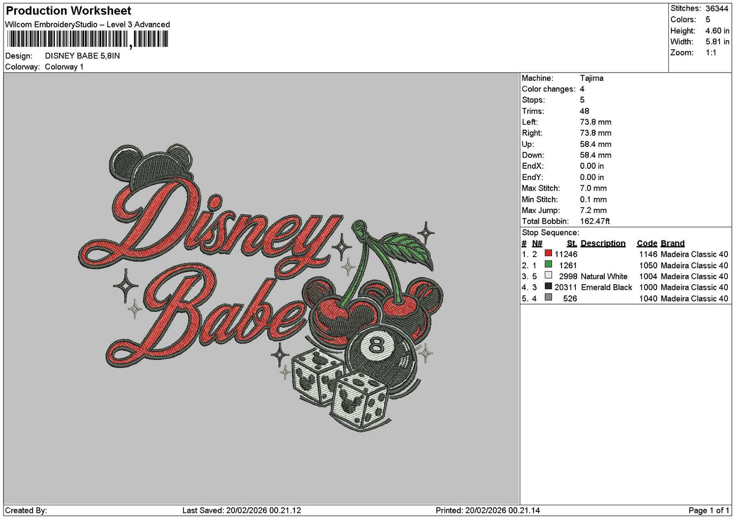 Babetext 1902 Embroidery File 6 sizes