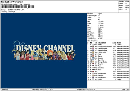 Photoflat Mickey Embroidery File 6 sizes