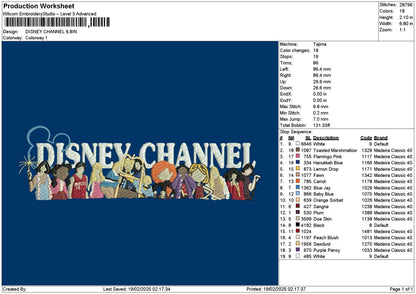 Photoflat Mickey Embroidery File 6 sizes