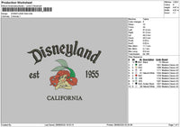 Dland Ariel Embroidery File 6 sizes