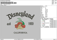 Dland Ariel Embroidery File 6 sizes