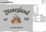 Dland Ariel Embroidery File 6 sizes