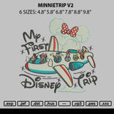 Minnietrip V2 Emboidery File 6 sizes