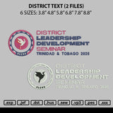 District Text Embroidery 2 Files