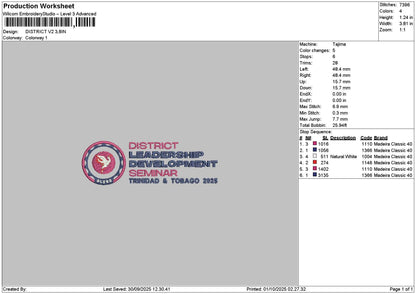 District Text Embroidery 2 Files