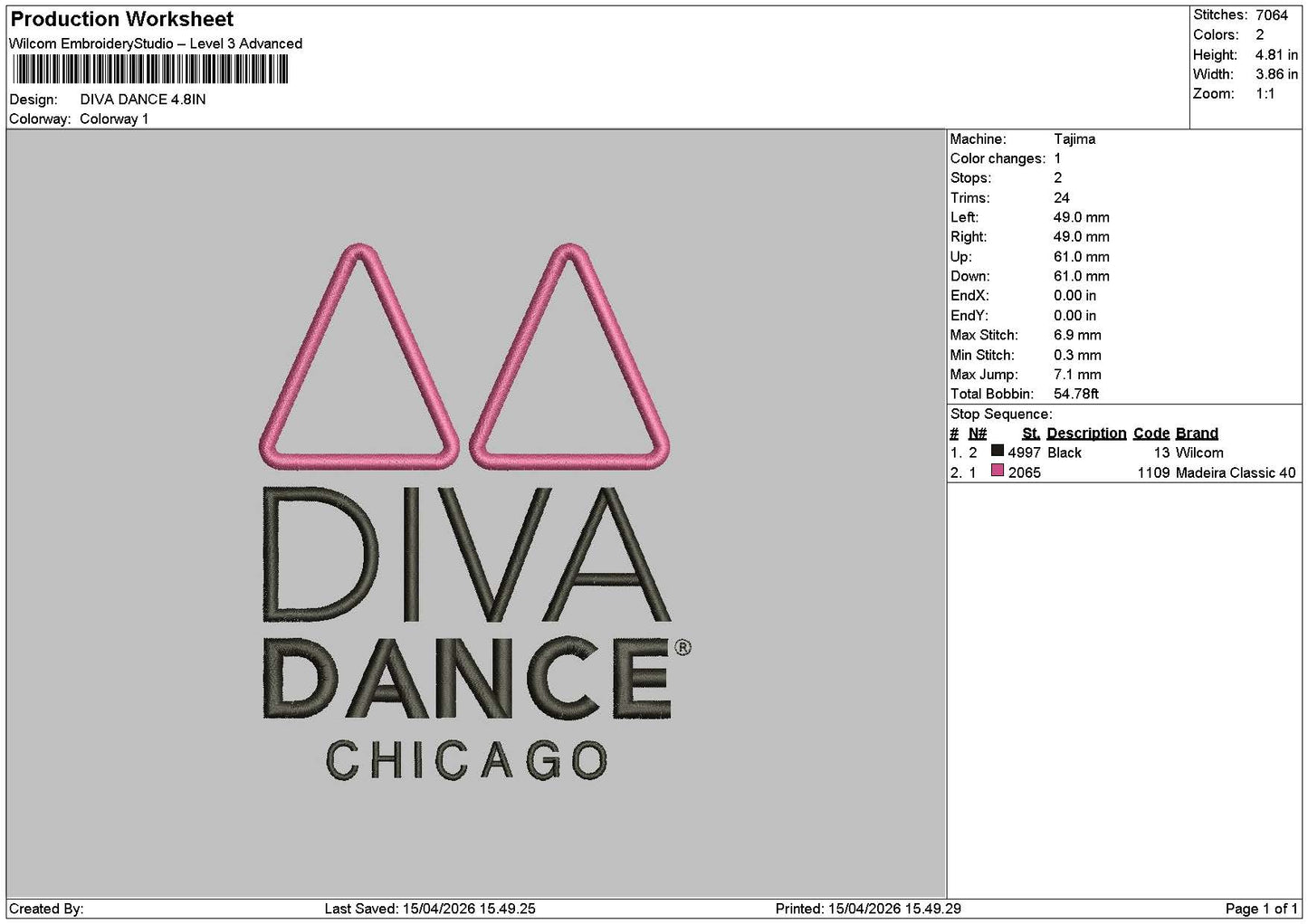 Divatext V1 Embroidery File 6 sizes