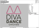 Divatext V1 Embroidery File 6 sizes