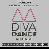 Divatext V1 Embroidery File 6 sizes