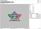 Divino La Puente Ca Embroidery File 4 size