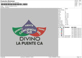 Divino La Puente Ca Embroidery File 4 size
