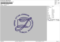 Dj Circle Embroidery File 6 sizes