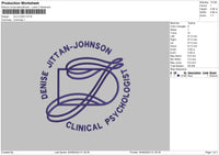 Dj Circle Embroidery File 6 sizes