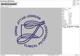 Dj Circle Embroidery File 6 sizes