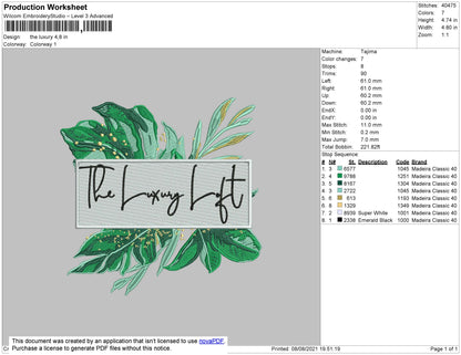 The Luxury Embroidery File 4 size