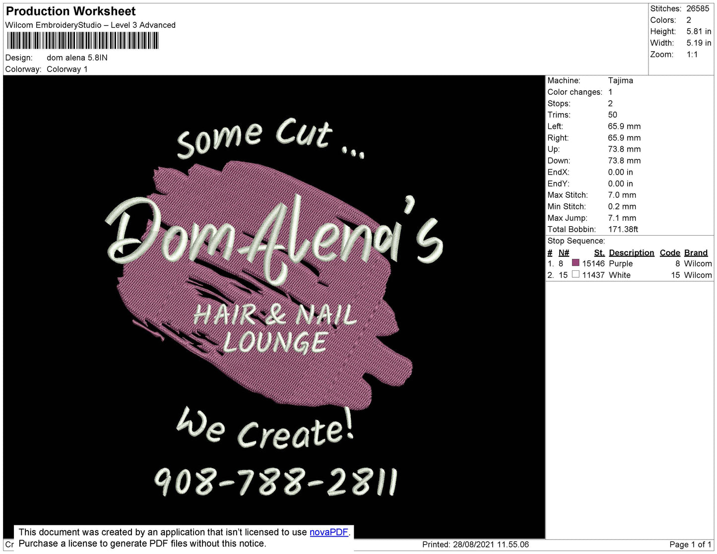 Dom Alena's Embroidery File 4 size