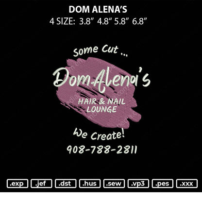 Dom Alena's Embroidery File 4 size