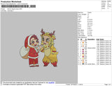 Demon Slayer Xmas Embroidery File 4 size
