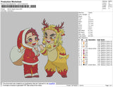 Demon Slayer Xmas Embroidery File 4 size
