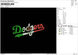 Dodgers Embroidery File 6 sizes