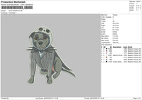 Dog 0324 Embroidery File 6 sizes