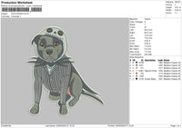 Dog 0324 Embroidery File 6 sizes