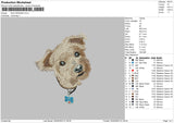 Dog 0402 Embroidery File 6 sizes