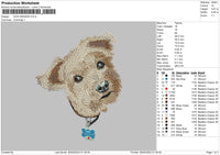 Dog 0402 Embroidery File 6 sizes