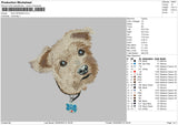 Dog 0402 Embroidery File 6 sizes