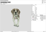 Dog 0507 Embroidery File 6 sizes