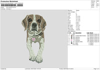 Dog 0507 Embroidery File 6 sizes