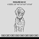 Dogline 0812c Embroidery File 6 sizes