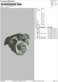 Dog 1023c Embroidery File 6 sizes