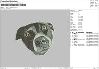 Dog 1023c Embroidery File 6 sizes