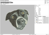 Dog 1023c Embroidery File 6 sizes