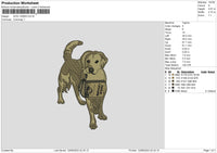 Dog 1206b Embroidery File 6 sizes