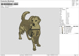 Dog 1206b Embroidery File 6 sizes