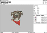 Dog 1306a Embroidery File 6 sizes