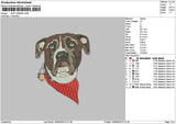 Dog 1306a Embroidery File 6 sizes