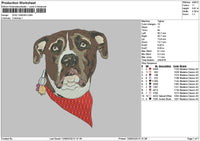 Dog 1306a Embroidery File 6 sizes