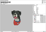 Dog 1306b Embroidery File 6 sizes